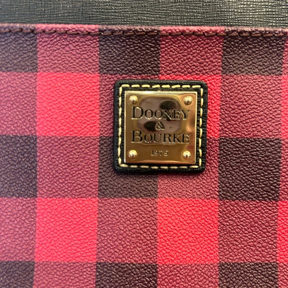 Dooney & Bourke Kenzie Buffalo Plaid Leather Crossbody Purse Bag - Picture 3 of 13